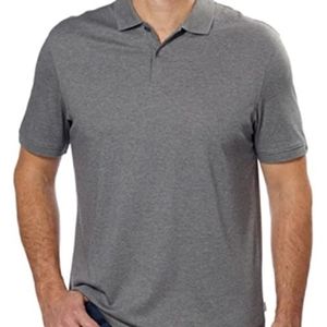 Calvin Klein Liquid Touch Polo in Heather Gray